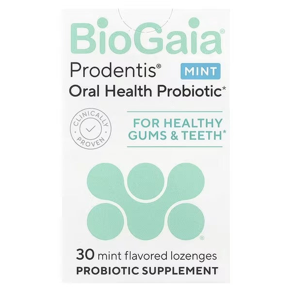 BioGaia Prodentis® Oral Health Probiotic – Mint, 30 Lozenges - Mumzar