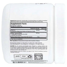 Codeage liposomal magnesium glycinate bottle, back label with Supplement Facts and ingredients