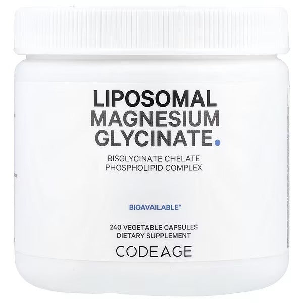 Codeage Liposomal Magnesium Glycinate – 240 Vegetable Capsules – Highly Absorbable Magnesium Supplement - Mumzar