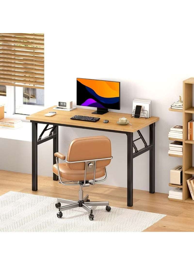 Portable Adjustable Laptop Table for Bed, Sofa, and Beyond – Yellow (80cm x 50cm x 75cm)