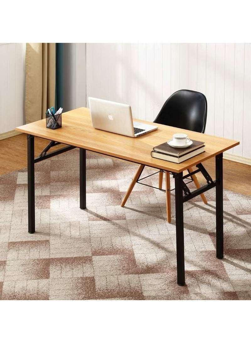 Portable Adjustable Laptop Table for Bed, Sofa, and Beyond – Yellow (80cm x 50cm x 75cm)