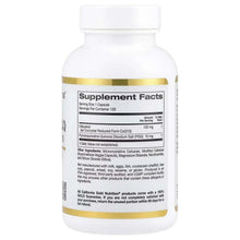 Ubiquinol + PQQ reduced-form CoQ10 supplement bottle with Supplement Facts panel
