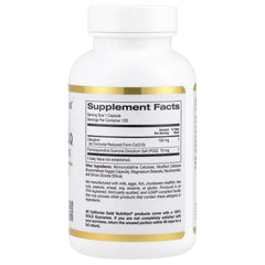 California Gold Nutrition, Ubiquinol Reduced Form CoQ10 + PQQ – 120 Veg Capsules