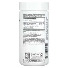 Liposomal selenium supplement bottle back label with Supplement Facts panel