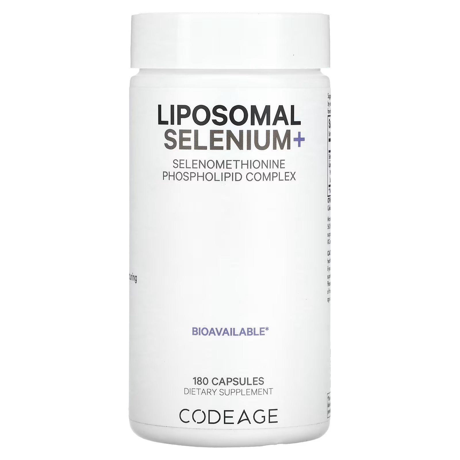 Codeage Liposomal Selenium+ – 180 Capsules | Advanced Antioxidant & Thyroid Support Supplement - Mumzar