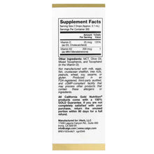 Vitamin D3 and K2 liquid supplement box back with Supplement Facts panel