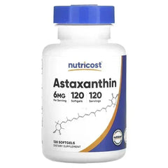 Nutricost Astaxanthin 6 mg – 120 Softgels - Mumzar