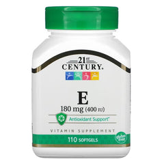 21st Century Vitamin E 180 mg (400 IU) – 110 Softgels