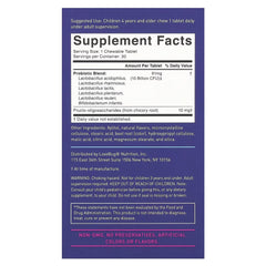 LoveBug Probiotics Kids’ Probiotics 4+ Years – Berry Flavor, 10 Billion CFU, 30 Chewable Tablets