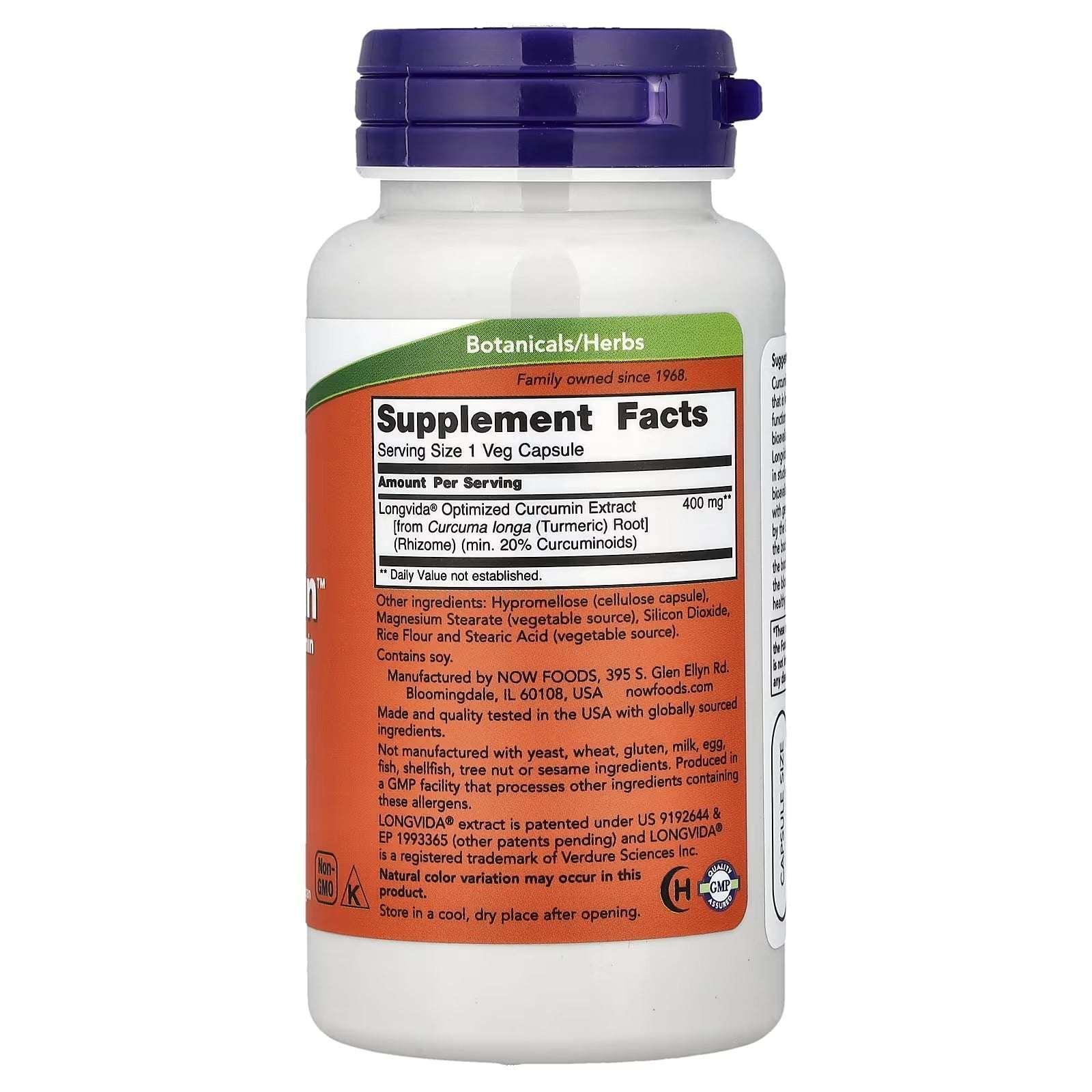 NOW Foods CurcuBrain™ 400 mg – 50 Veg Capsules | Advanced Curcumin for Brain Health & Cognitive Support - Mumzar