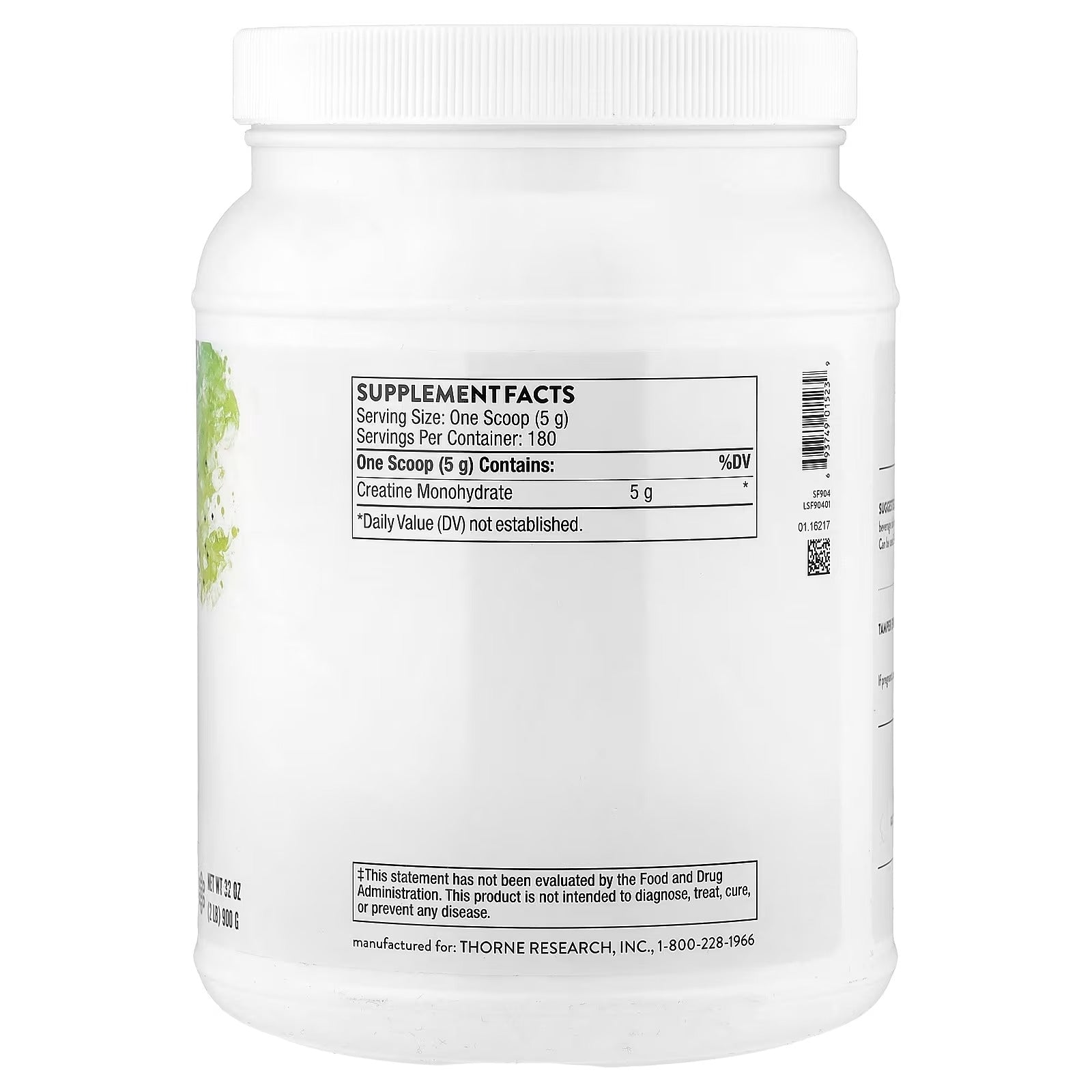 Thorne Creatine – 2 lb (900 g) Powder - Mumzar