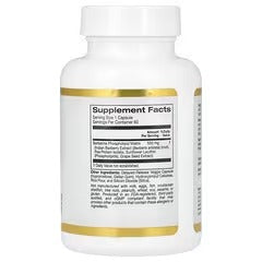 California Gold Nutrition, Berberine Advanced, Berbevis Phytosome with Berberine Phospholipid Complex with Sunflower Lecithin, 550 mg, 60 Veggie Capsules - Mumzar