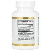 Berberine Advanced supplement bottle back label with gold trim