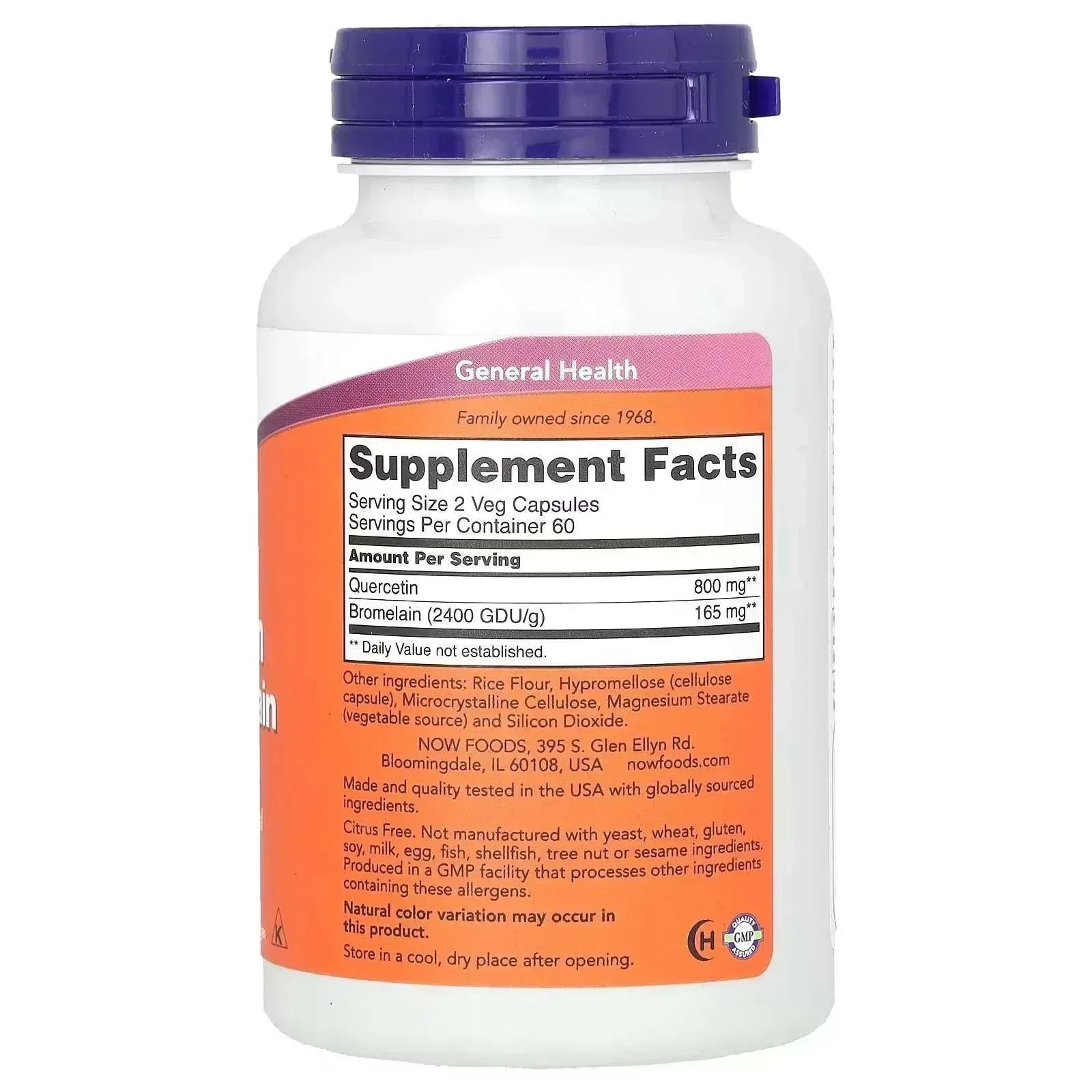 NOW Foods Quercetin with Bromelain – 120 Veg Capsules | Immune & Anti-Inflammatory Support - Mumzar