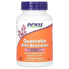 NOW Foods Quercetin with Bromelain – 120 Veg Capsules | Immune & Anti-Inflammatory Support - Mumzar