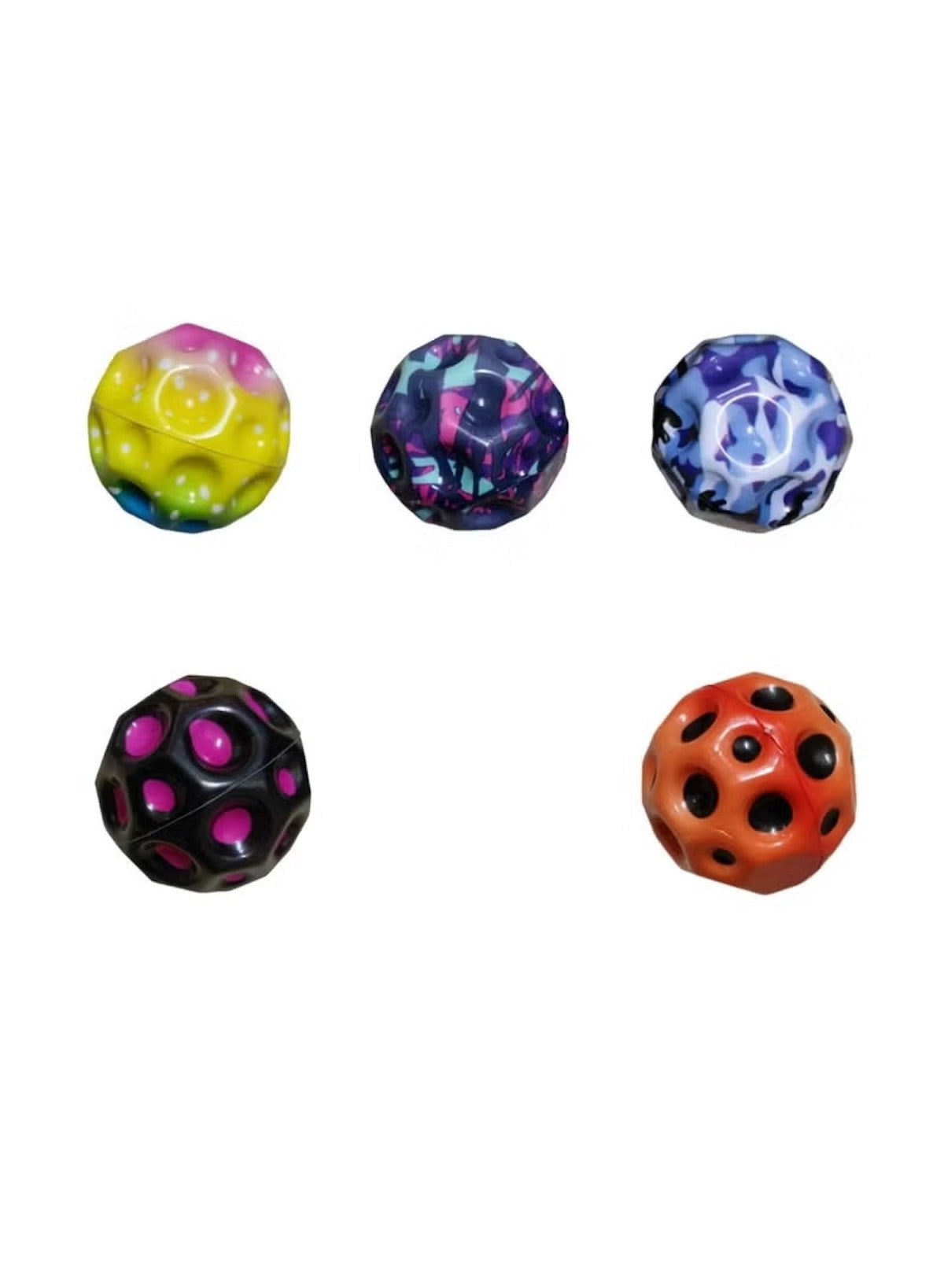 Vibrant Bounce Assorted Rubber Ball – Multicolour (1 Piece) - Mumzar