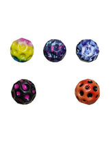 Assorted rubber bounce balls set, multicolour patterns and colors