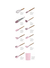 12 In 1 Non Stick Silicone Cooking Utensils Set - Mumzar