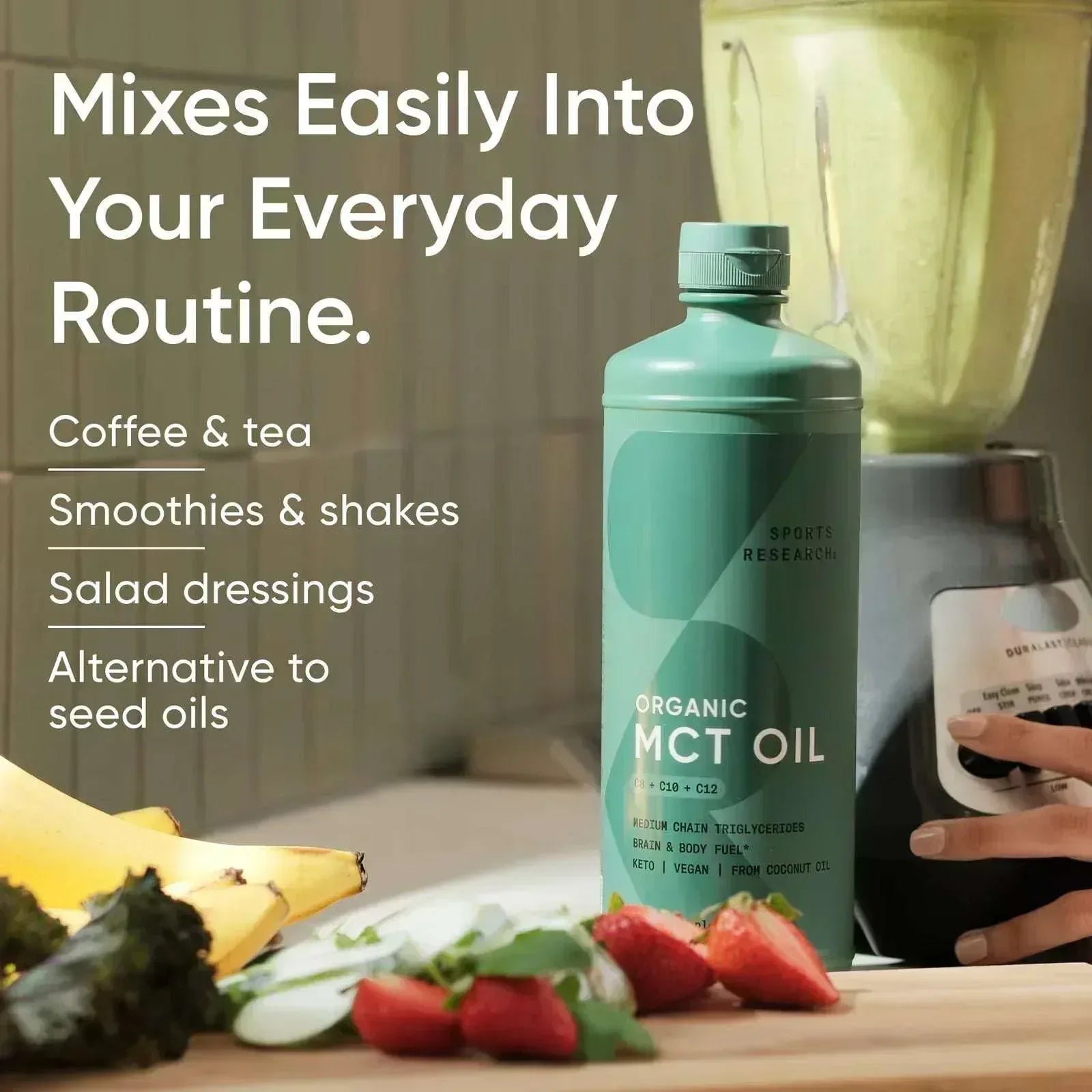 Sports Research Organic MCT Oil – 32 fl oz (946 ml) - Mumzar