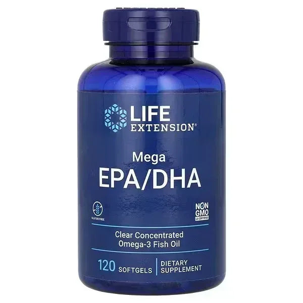 Life Extension, Mega EPA/DHA, 120 Capsules (1,000 mg per Softgel) - Mumzar