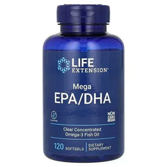 Life Extension, Mega EPA/DHA, 120 Capsules (1,000 mg per Softgel) - Mumzar