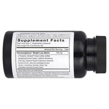 LeanFire dietary supplement bottle back label with ingredients and servings