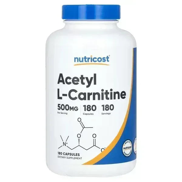 Nutricost, Acetyl L-Carnitine, 500 mg, 180 Capsules - Mumzar