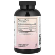 Supplement facts label on back of inositol bottle with Vitamin D3 and folate