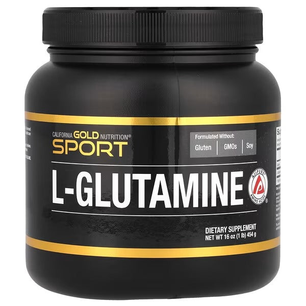 California Gold Nutrition, Sport, L-Glutamine Powder, AjiPure®, Gluten Free, 1 lb (454 g) - Mumzar