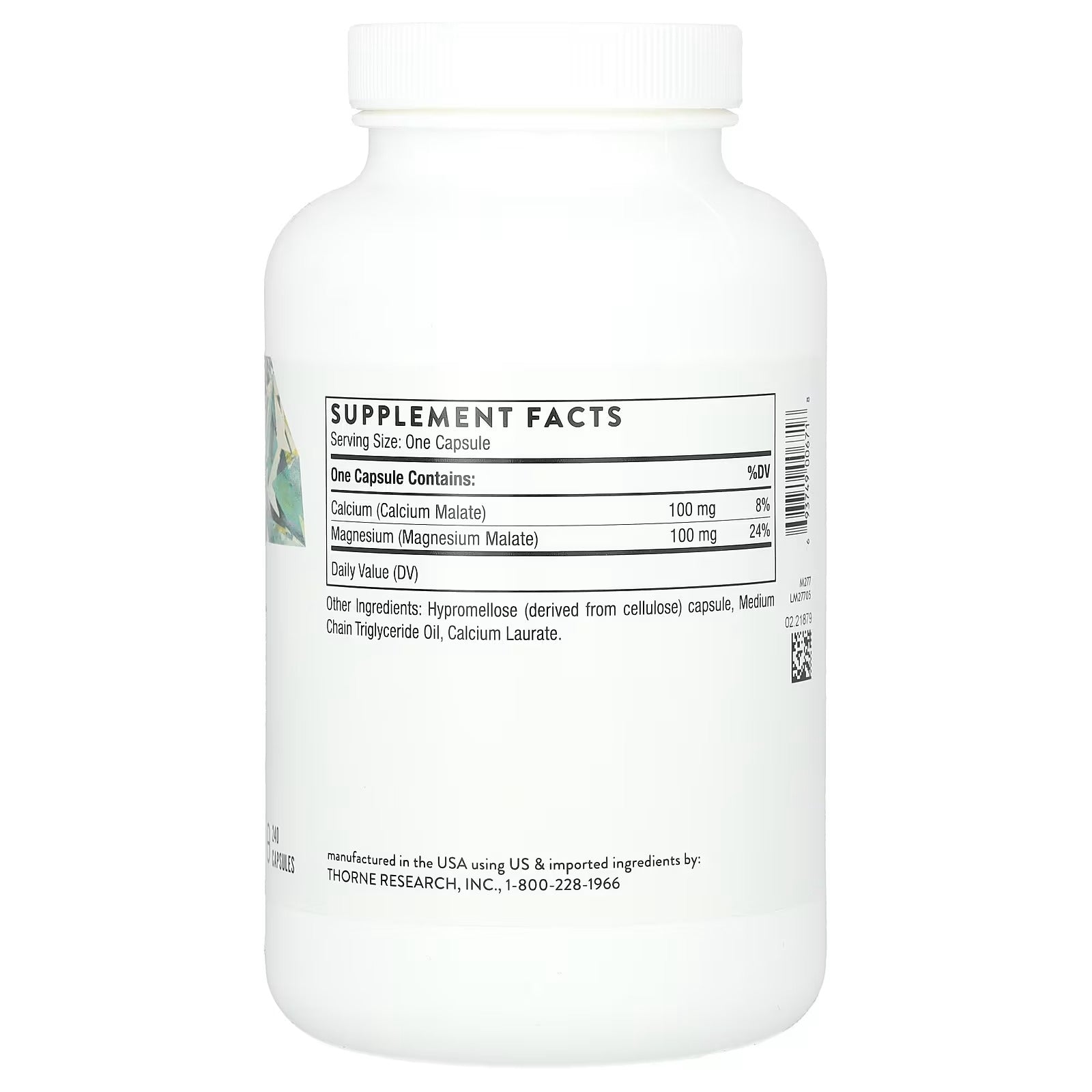 Thorne, Calcium-Magnesium Malate, 240 Capsules - Mumzar
