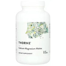 THORNE Calcium-Magnesium Malate bottle, 240 capsules dietary supplement label