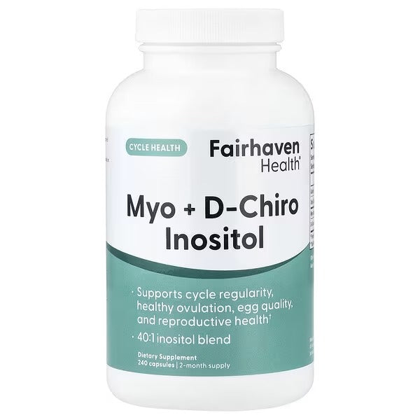 Fairhaven Health, Myo + D-Chiro Inositol, 240 Capsules - Mumzar