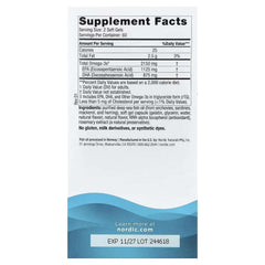 Nordic Naturals, Ultimate Omega® 2X, Lemon, 120 Soft Gels (1,075 mg per Soft Gel) - Mumzar