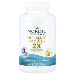 Nordic Naturals, Ultimate Omega® 2X, Lemon, 120 Soft Gels (1,075 mg per Soft Gel) - Mumzar