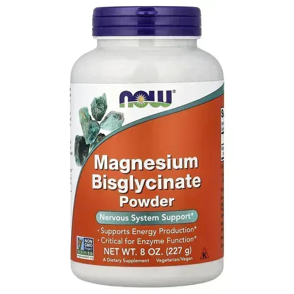 NOW Foods Magnesium Bisglycinate Powder – 8 oz (227 g) - Mumzar