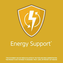 Energy Support shield emblem on B-100 Complex prolonged release supplement graphic