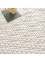 Waterproof Fitted Bedding Topper Set 150 × 200 cm – White with 2 Pillowcases - Mumzar