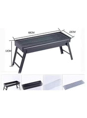 Portable BBQ Grill with Drawable Design – Black | Customizable Outdoor Charcoal Grill - Mumzar