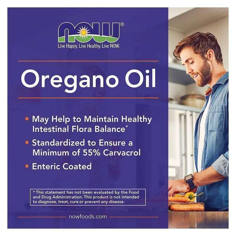 NOW Foods Oregano Oil – 90 Softgels | Herbal Immune & Digestive Support - Mumzar