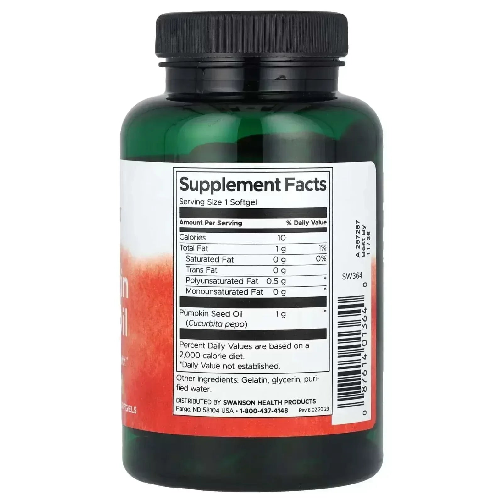 Swanson Pumpkin Seed Oil – 1,000 mg, 100 Softgels - Mumzar