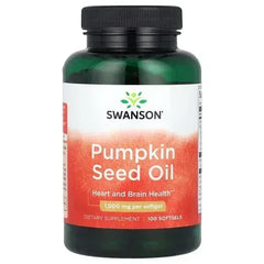 Swanson Pumpkin Seed Oil – 1,000 mg, 100 Softgels - Mumzar