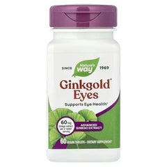 Nature's Way Ginkgold® Eyes – 60 Vegan Tablets | Eye & Vision Support - Mumzar