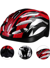 Skating Helmet Thick Sponge Inner Pad Protection (Red & Blue) - Mumzar