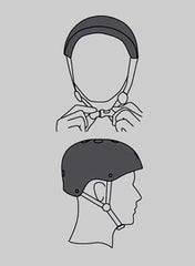 Skating Helmet Thick Sponge Inner Pad Protection (Red & Blue) - Mumzar