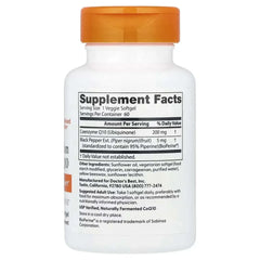 Doctor's Best High Absorption CoQ10 – 100 mg, 60 Veggie Softgels - Mumzar