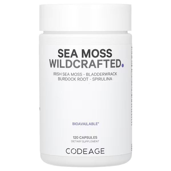 Codeage, Sea Moss, Wildcrafted, 120 Capsules - Mumzar