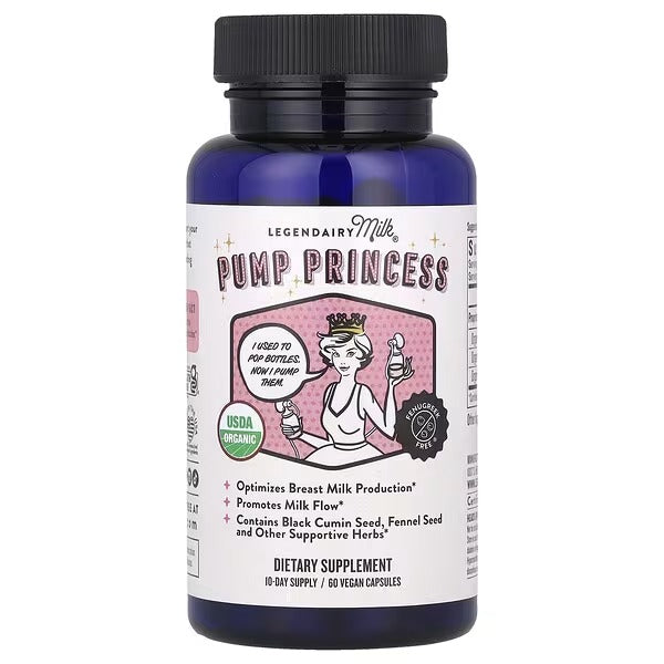 Legendairy Milk, Pump Princess, 60 vegan capsules - Mumzar