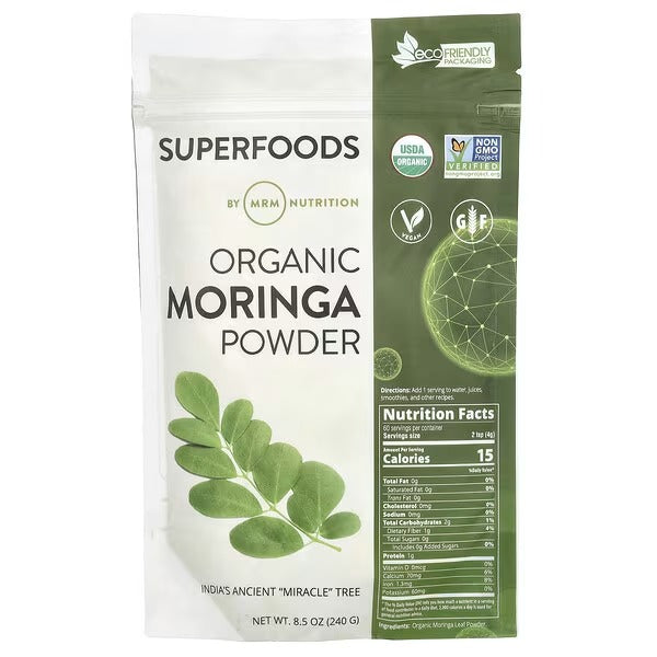 MRM Nutrition, Organic Moringa Powder, 8.5 oz (240 g) - Mumzar