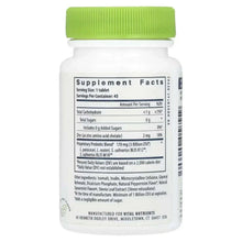 Probiotic supplement bottle back label with green cap