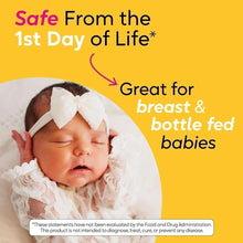 BioGaia probiotic baby drops package with newborn swaddle graphic